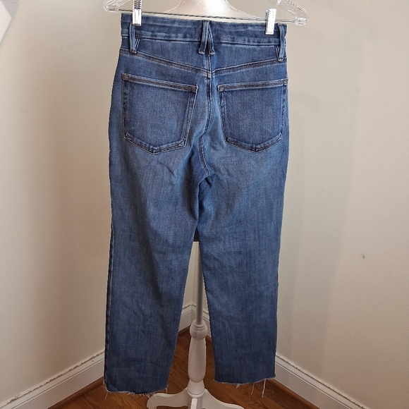Good American Good Legs Straight Jeans In Indigo Size 27 - Picture 9 of 13